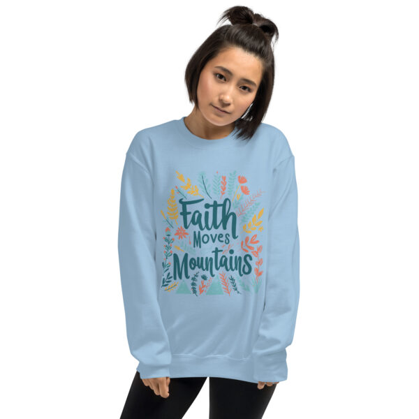 Faith Moves Mountains Unisex Sweatshirt - Image 7