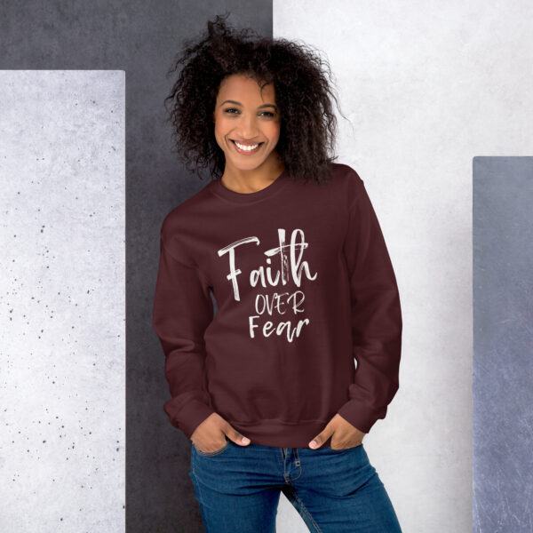 Faith over fear Unisex Sweatshirt - Image 3