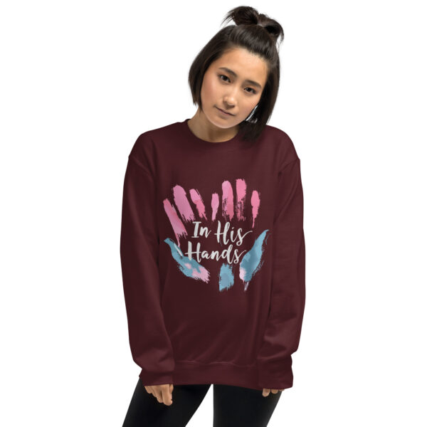 In His Hands Unisex Sweatshirt - Image 3