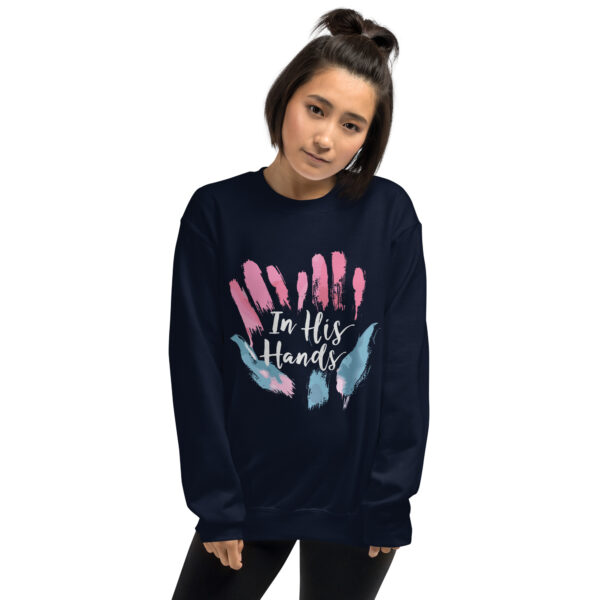 In His Hands Unisex Sweatshirt - Image 2