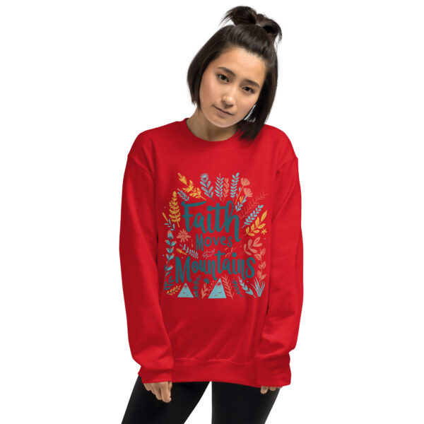 Faith Moves Mountains Unisex Sweatshirt - Image 5