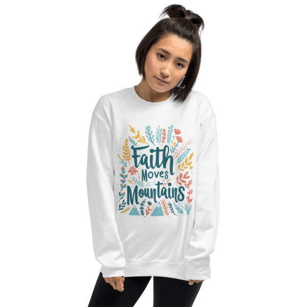 Faith Moves Mountains Unisex Sweatshirt - Image 8