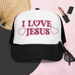 I Love Jesus Foam trucker hat