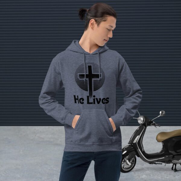 He Lives Unisex Hoodie - Image 8