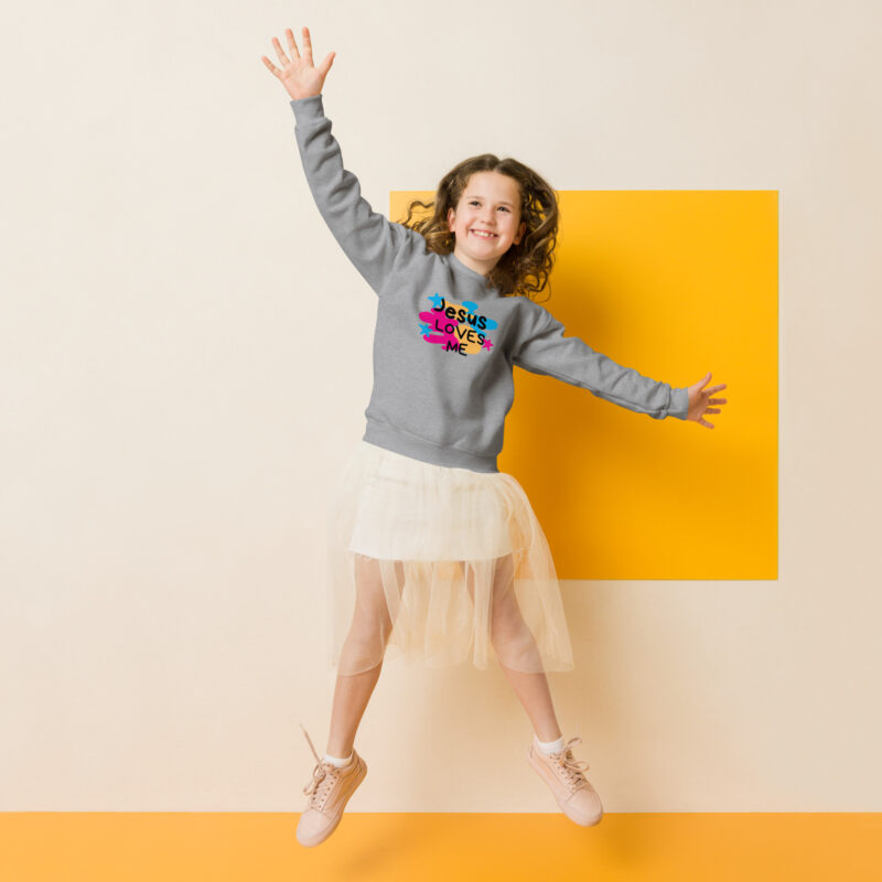 Jesus Loves Me Youth crewneck sweatshirt