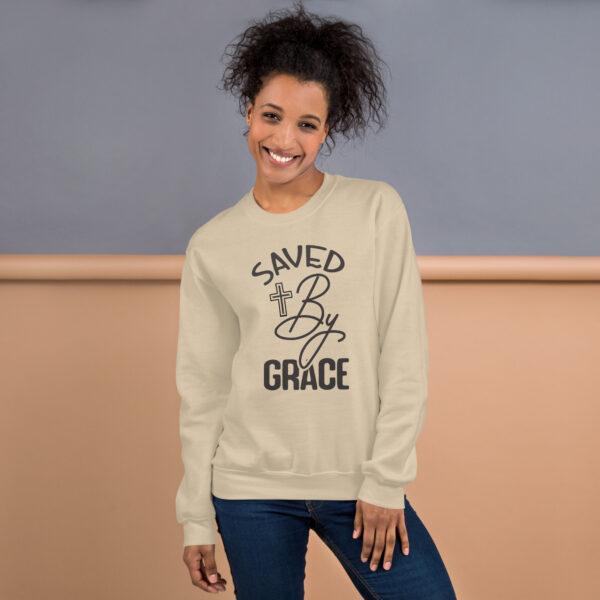 Saved by grace Unisex Sweatshirt - Image 4