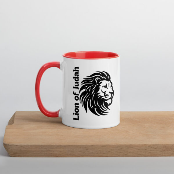 Lion of Judah Mug with Color Inside - Image 5