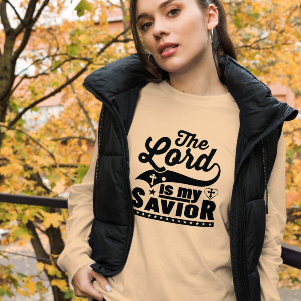 The Lord is my Savior Unisex Long Sleeve Tee - Image 5