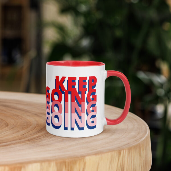 Keep Going Mug with Color Inside