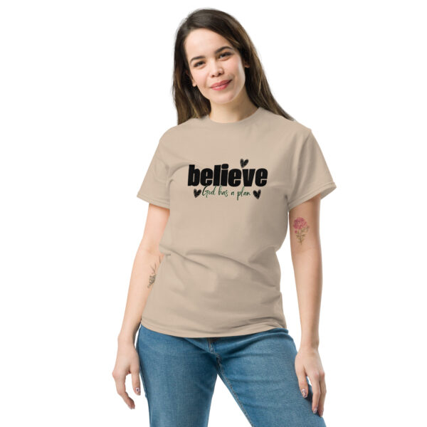 Believe Unisex classic tee - Image 2