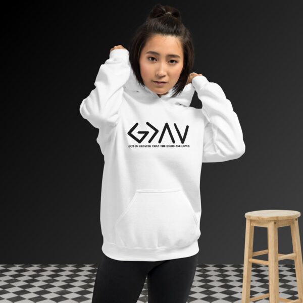 God is greater Than Unisex Hoodie - Image 2