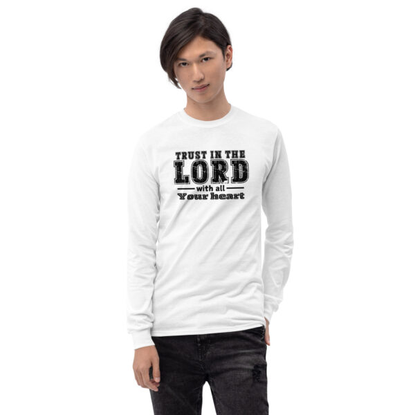 Trust in the Lord Men’s Long Sleeve Shirt - Image 6