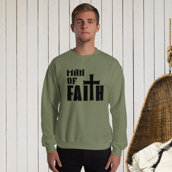 Man of Faith Unisex Sweatshirt - Image 4