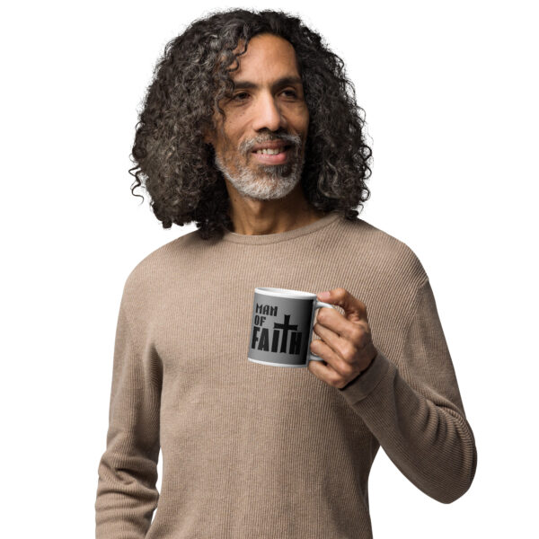 Man of Faith White glossy mug - Image 2