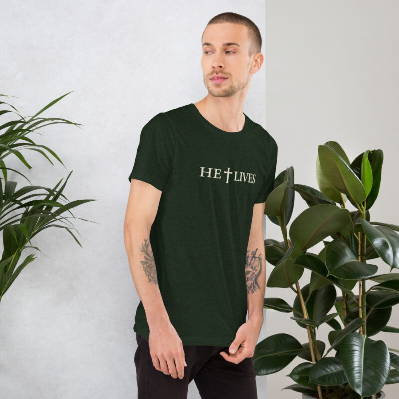 He lives christian t-shirt for men