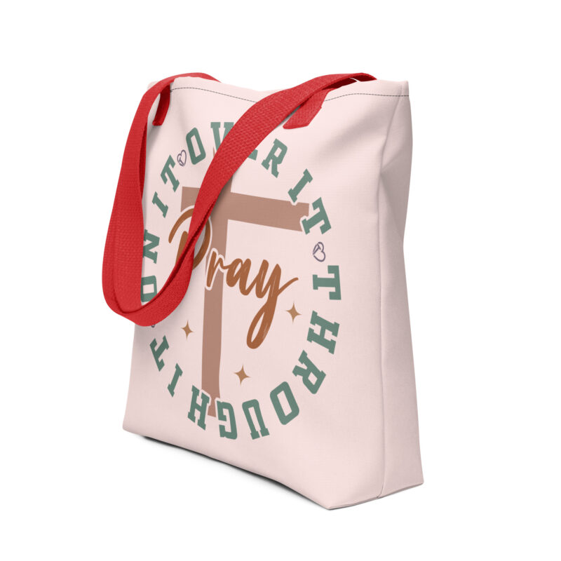 Pray Over It Christian Tote Bag