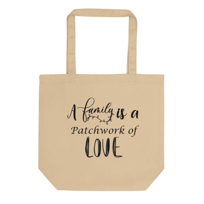 A Family is a Patchwork of Love Christian Tote Bag