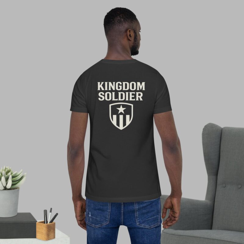 kingdom soldier christian t-shirt for men