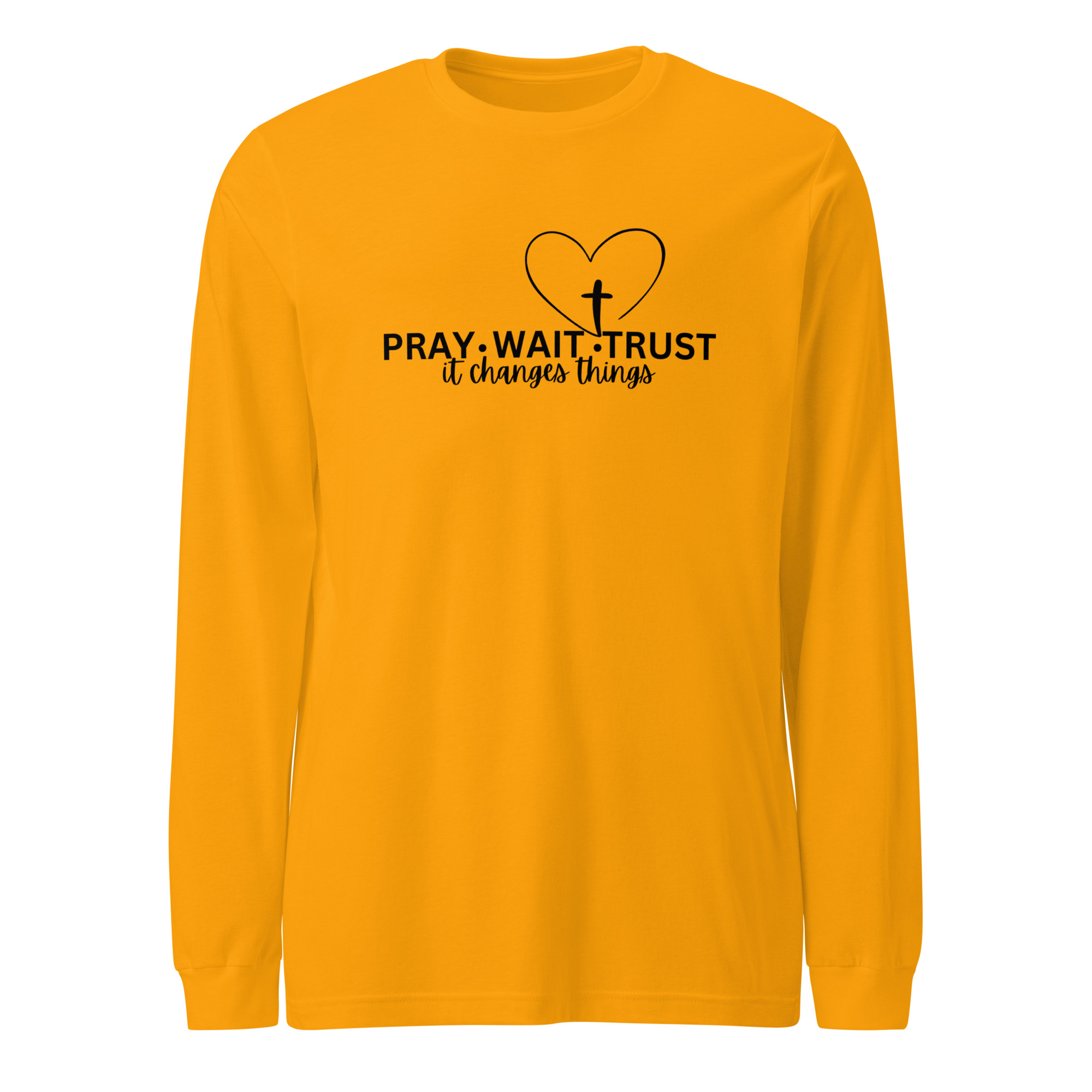Pray, Wait, Trust Unisex Long Sleeve Tee - Image 4