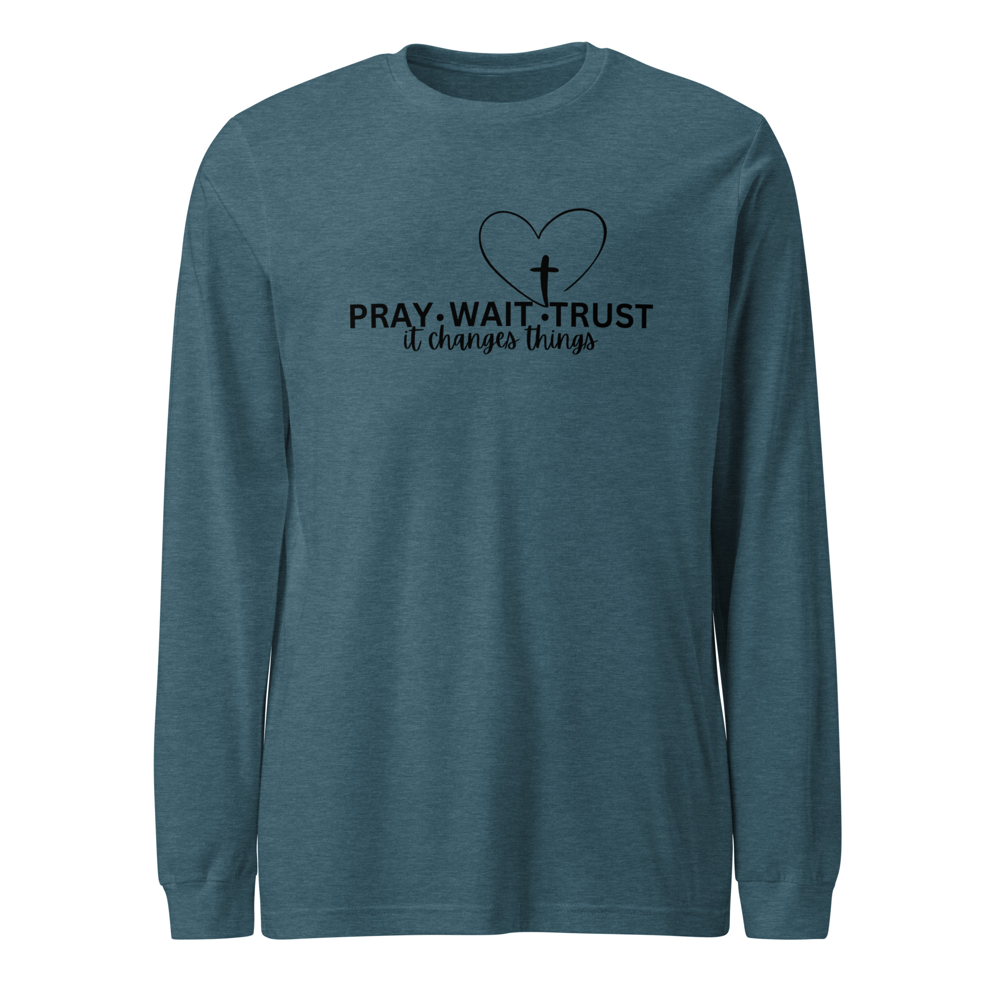 Pray, Wait, Trust Unisex Long Sleeve Tee - Image 2