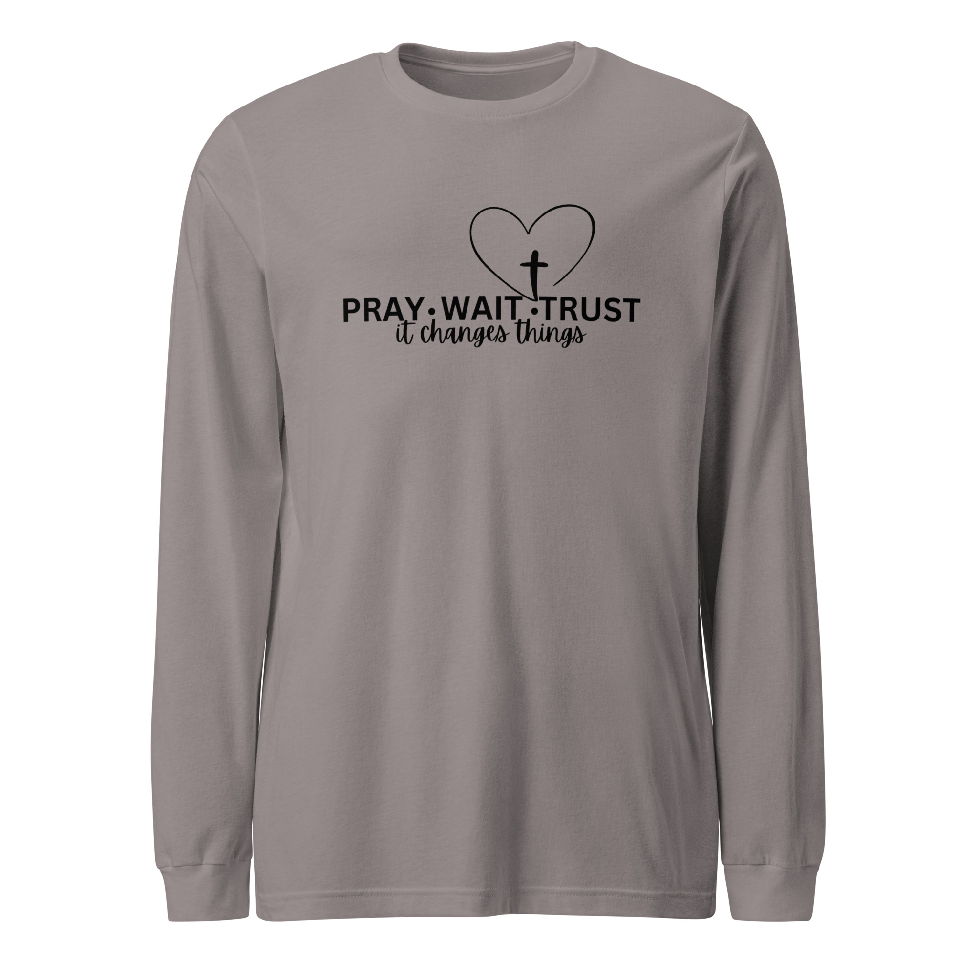 Pray, Wait, Trust Unisex Long Sleeve Tee - Image 3