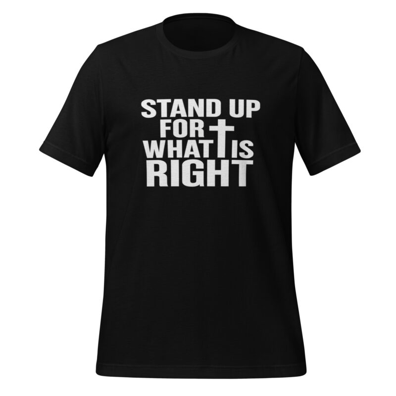 Stand Up for What is Right Christian T-shirt for Men
