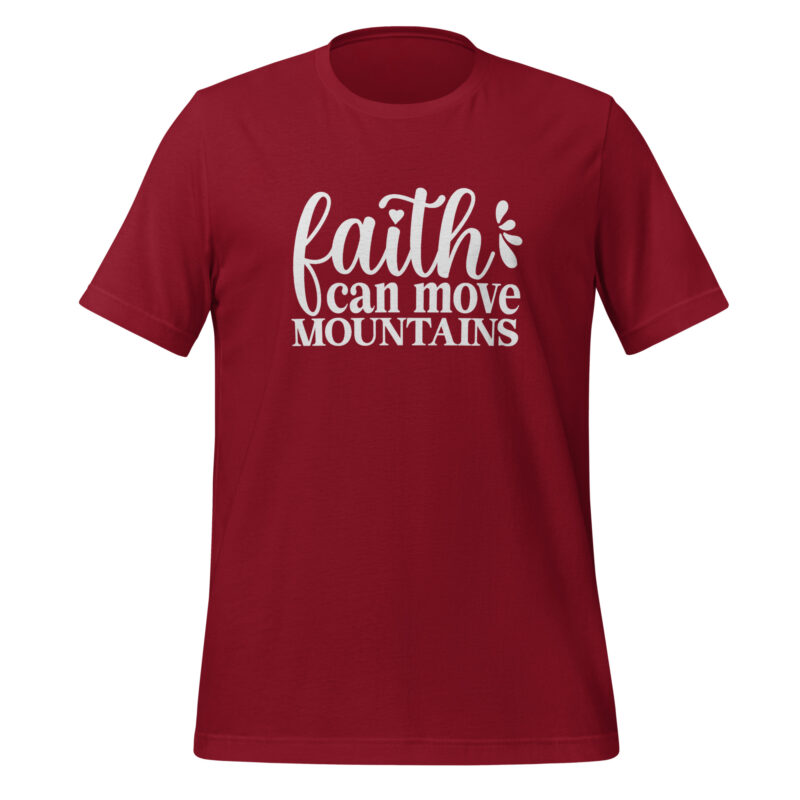Faith Can Move Mountains Christian Women's T-shirt