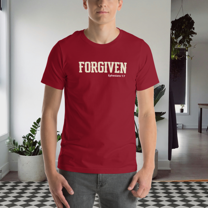 Forgiven christain t-shirt for men