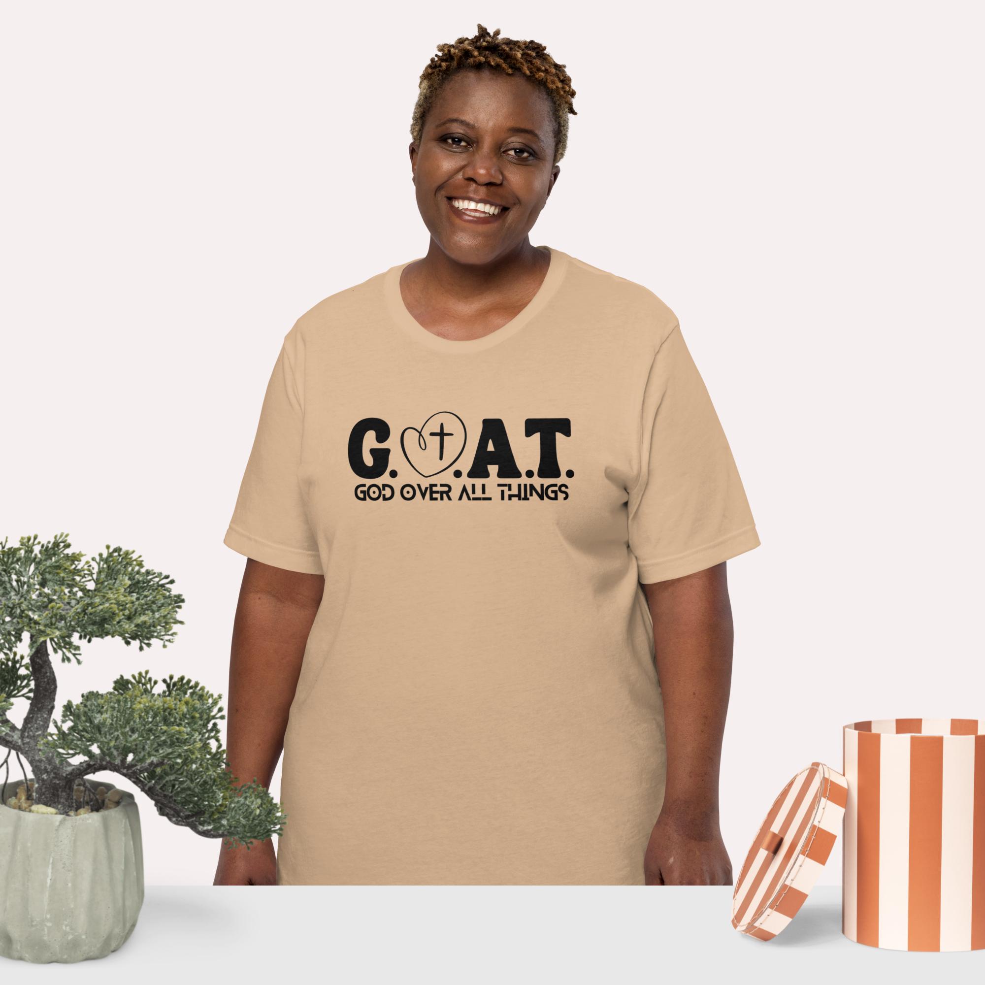 God Over All Things Christian Women's t-shirt - Image 2