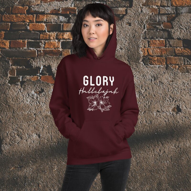 glory hallelujah christian women’s hoodie