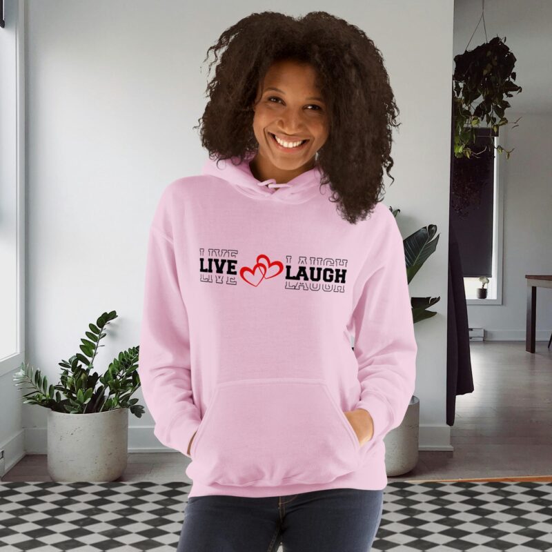 live, love, laugh christian women’s hoodie