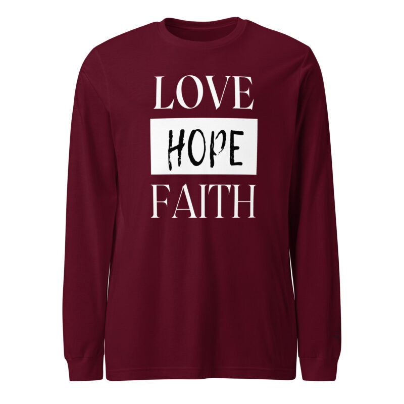 Love, Hope, Faith Christian Women's T-shirt