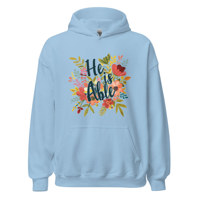 He Is Able Christian women’s hoodie