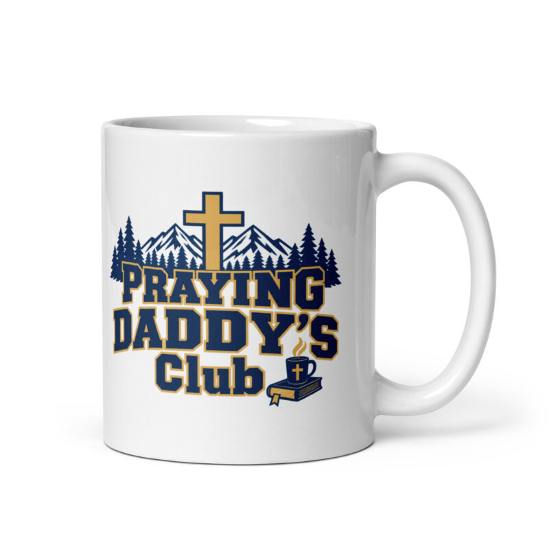 Praying Daddy's Club Christian coffee mug